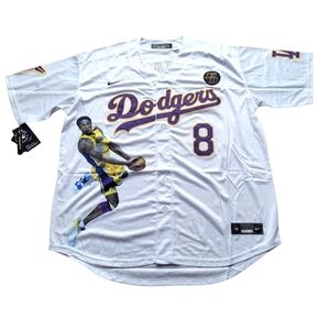 Kobe Bryant Mamba Forever Los Angeles Dodgers Tribute Jersey Limited Edition XL